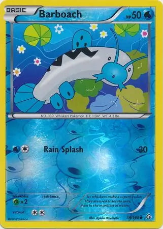 BARBOACH 035/189 REVERSE LUCENTEZZA SIDERALE SPADA E SCUDO CARTA POKEMON ITA