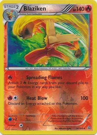 Primal Clash Blaziken #28/160 reverse holo