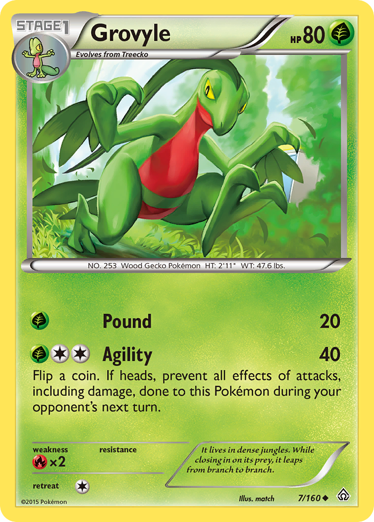 Primal Clash Grovyle #7/160