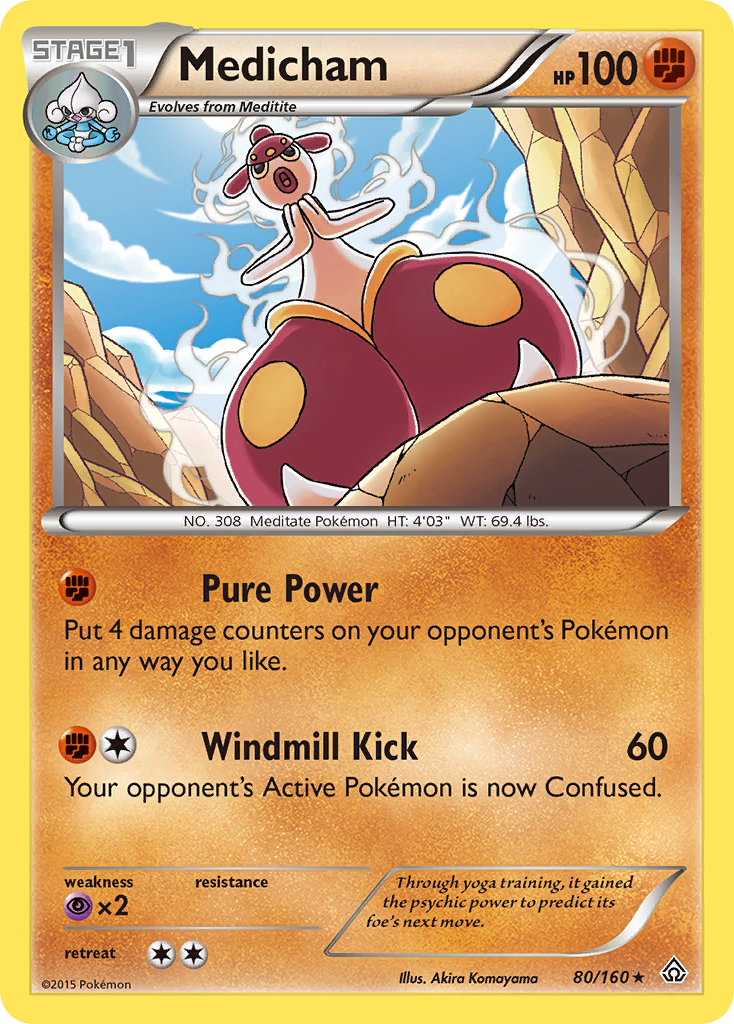 Primal Clash Holo Medicham #80/160