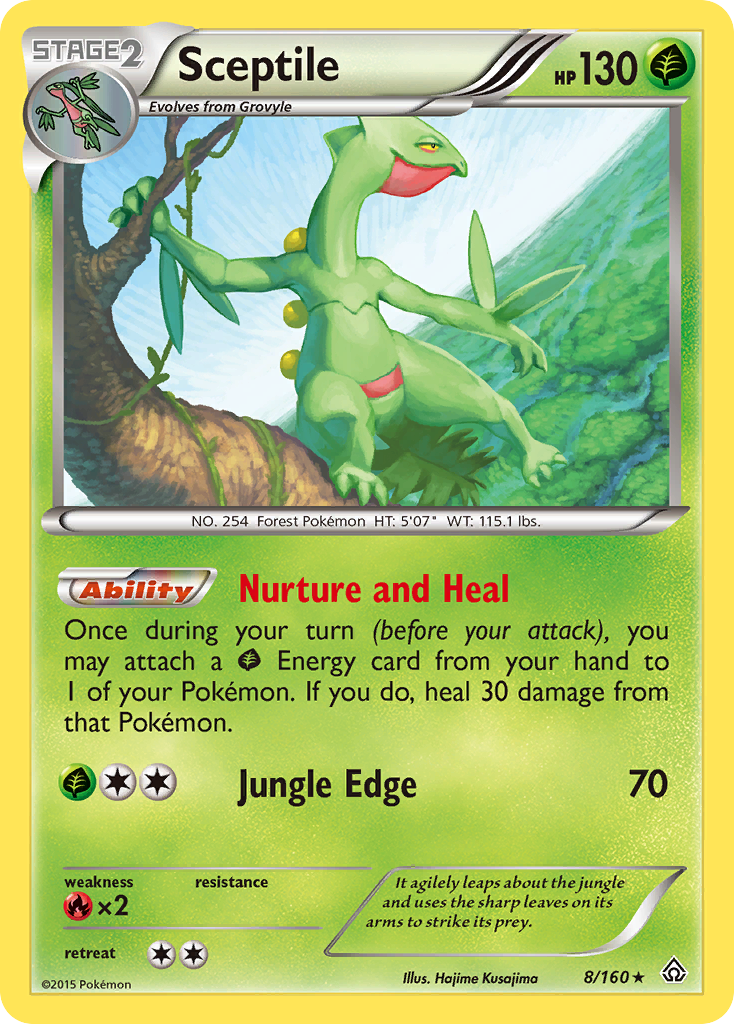 Primal Clash Holo Sceptile #8/160