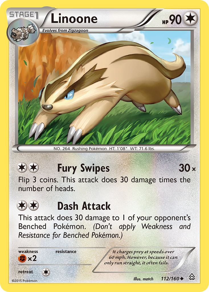 Primal Clash Linoone #112/160