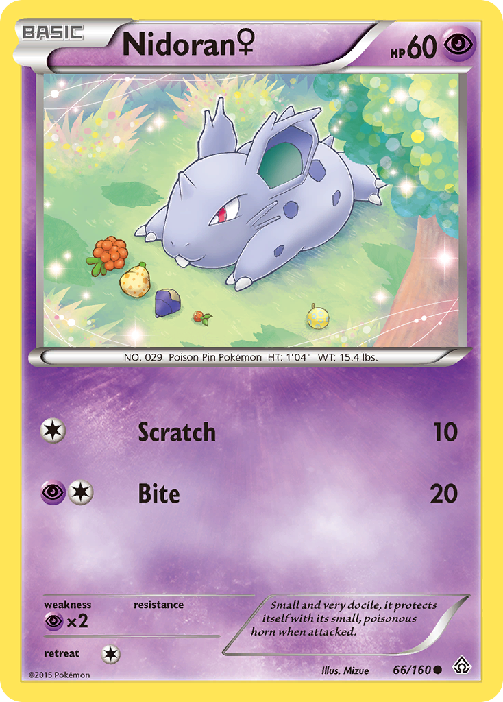Primal Clash Nidoran (f) #66/160