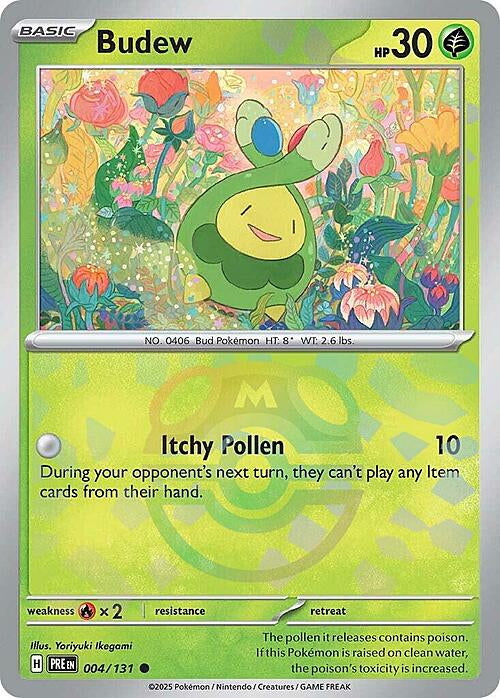 Prismatic Evolutions Budew #004/131 Masterball