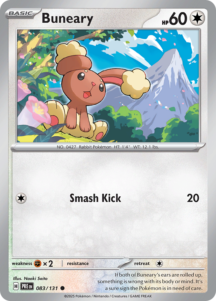 Prismatic Evolutions Buneary #083/131