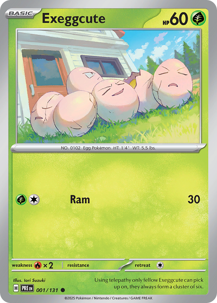 Prismatic Evolutions Exeggcute #001/131