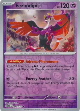 Prismatic Evolutions Fezandipiti #045/131 reverse holo