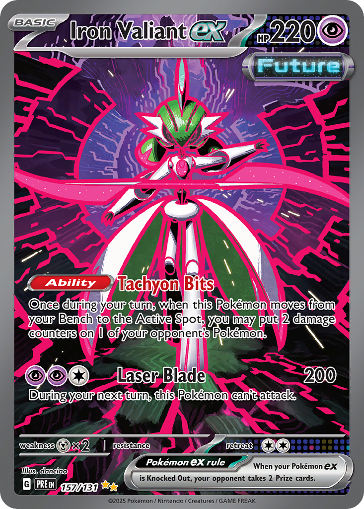 Prismatic Evolutions Iron Valiant ex #157/131