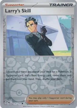 Prismatic Evolutions Larry's Skill #115/131 reverse holo