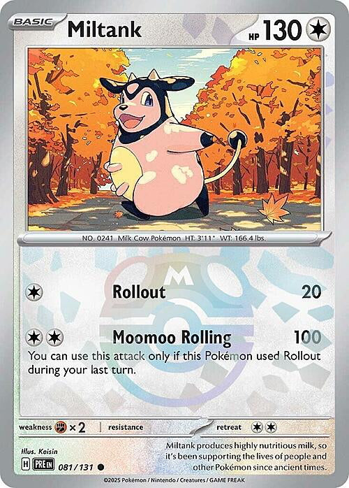 Prismatic Evolutions Miltank #081/131 Masterball