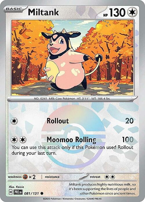 Prismatic Evolutions Miltank #081/131 Pokéball