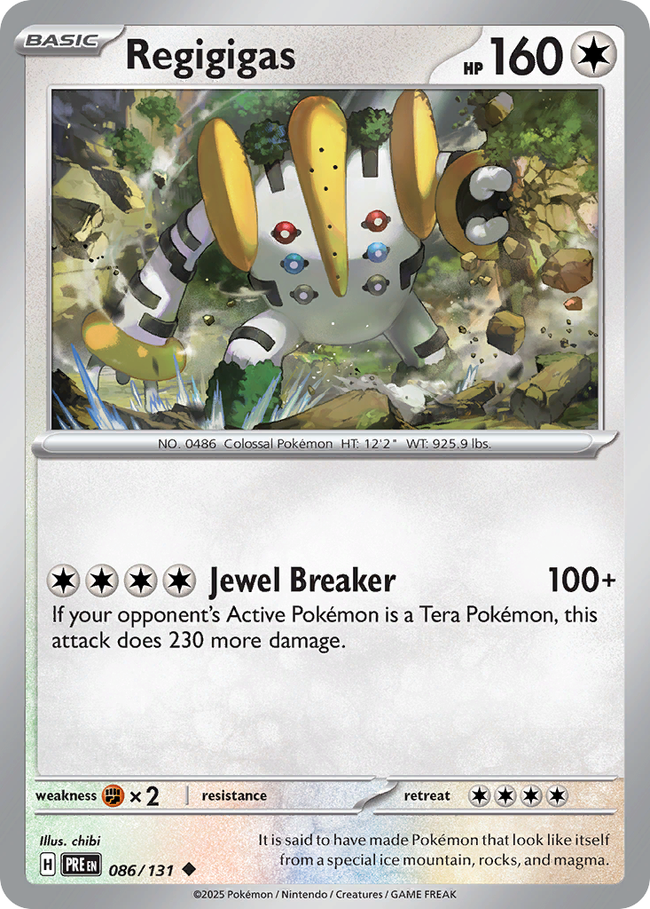 Prismatic Evolutions Regigigas #086/131
