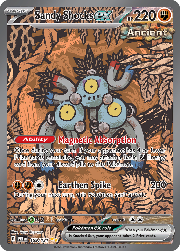 Prismatic Evolutions Sandy Shocks ex #159/131
