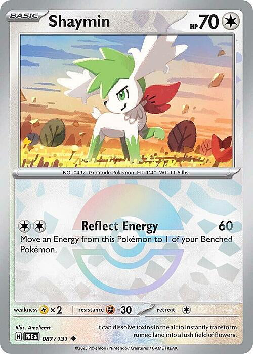 Prismatic Evolutions Shaymin #087/131 Pokéball
