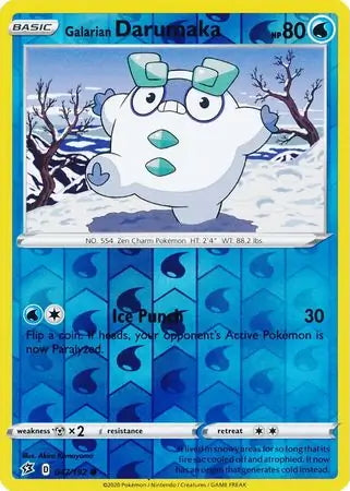 Rebel Clash Galarian Darumaka #47/192 reverse holo