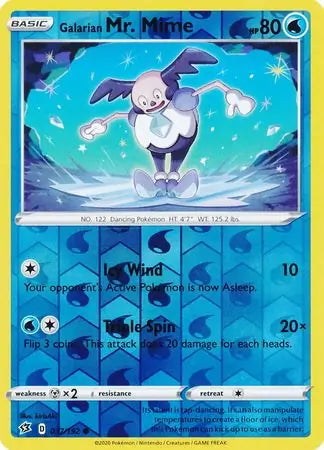 Rebel Clash Galarian Mr. Mime #37/192 reverse holo