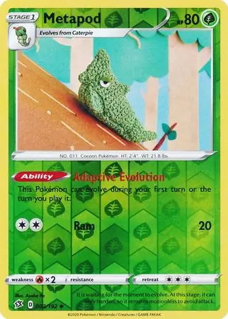 Rebel Clash Metapod #2/192 reverse holo