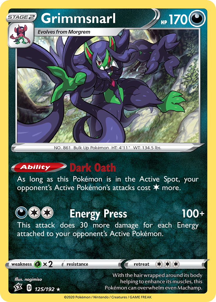 Rebel Clash Non - Holo/192 Grimmsnarl #125