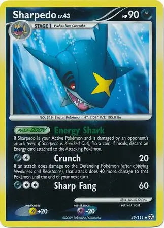 Rising Rivals Sharpedo #49/111 reverse holo