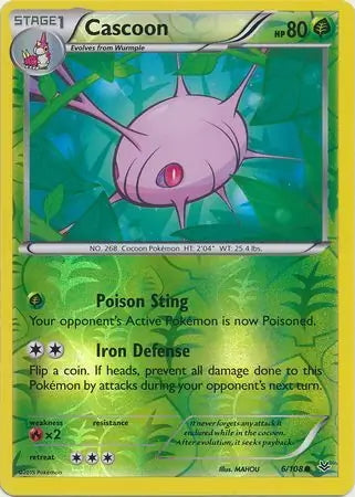 Roaring Skies Cascoon #6/108 reverse holo