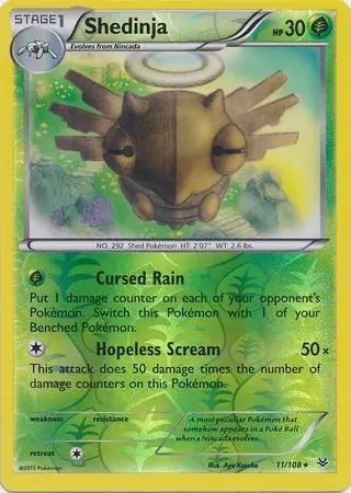Roaring Skies Shedinja #11/108 reverse holo