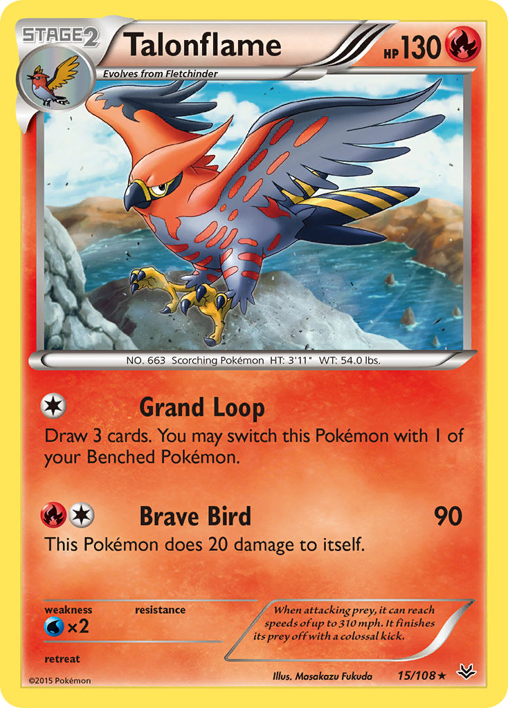 roaring skies pokemon cards Roaring Skies Talonflame #15/108 – Kaartenverzamelen.nl