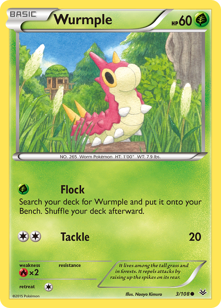 Roaring Skies Wurmple #3/108