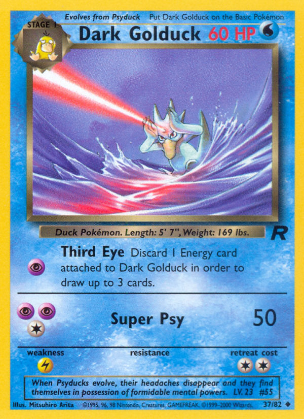 Rocket set Dark Golduck #37/82 unlimited