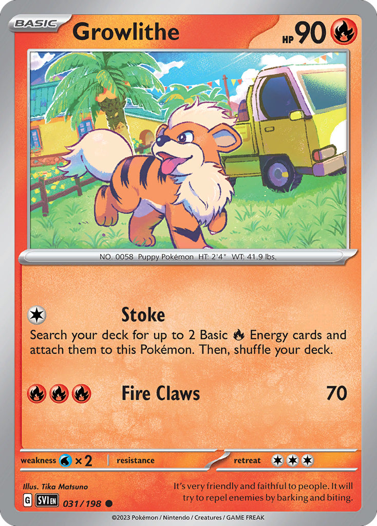 Scarlet & Violet Growlithe #31/198