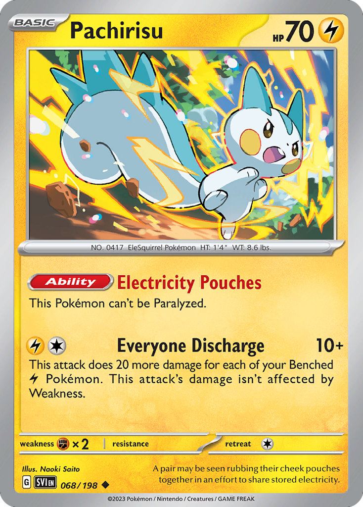 Scarlet & Violet Pachirisu #68/198