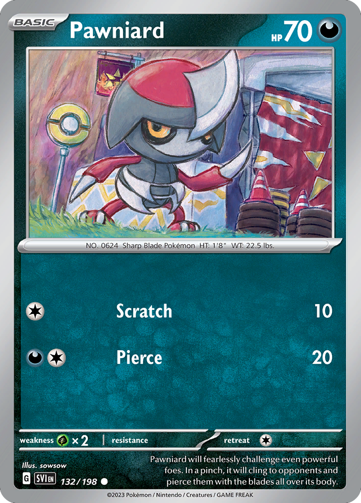 Scarlet & Violet Pawniard #132/198