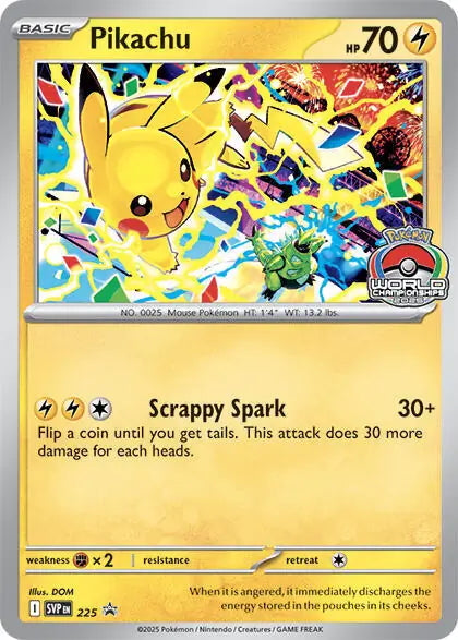 Scarlet & Violet Promo Pikachu World Championships #225