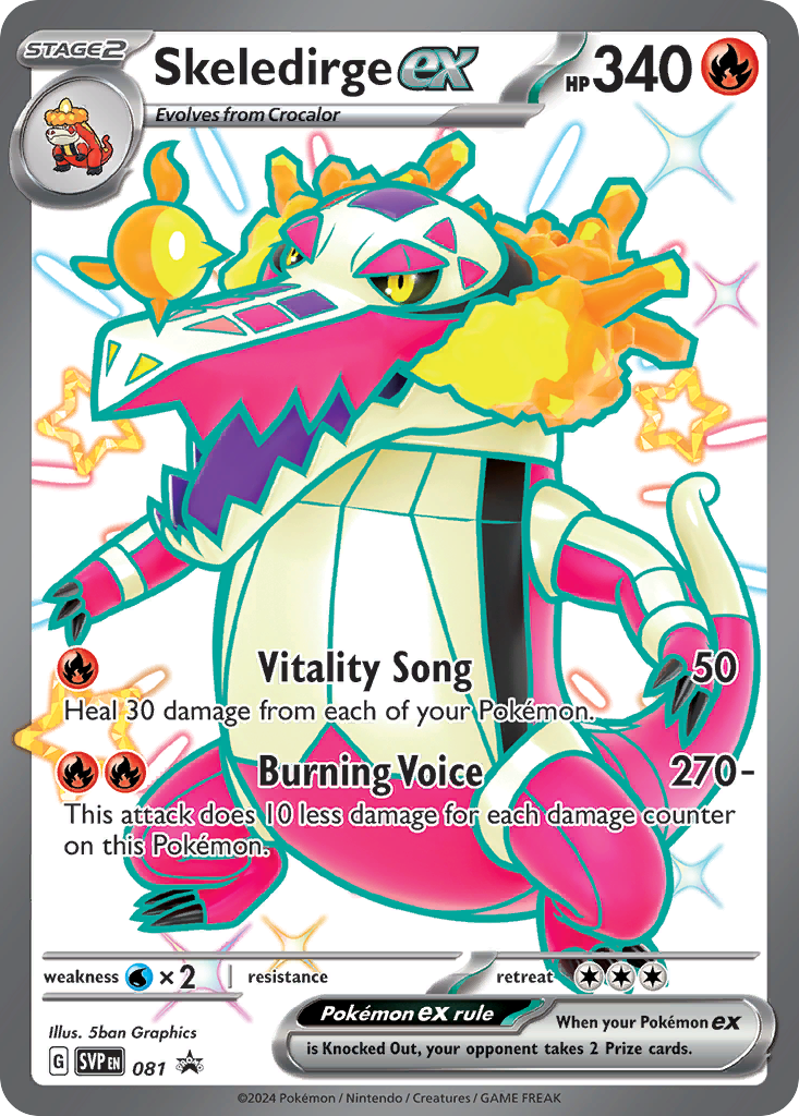Scarlet & Violet Promo Skeledirge ex #81