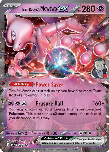 Scarlet & Violet Promo Team Rocket's Mewtwo ex #205