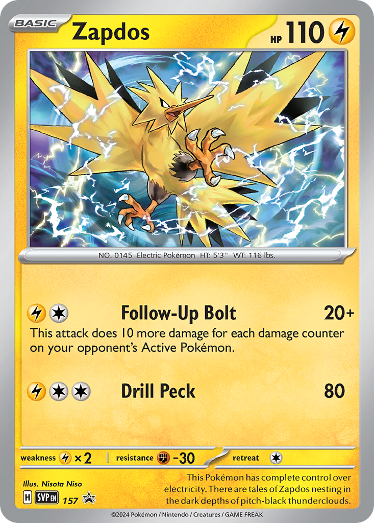 Scarlet & Violet Promo Zapdos #157