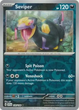 Scarlet & Violet Seviper #128/198 reverse holo