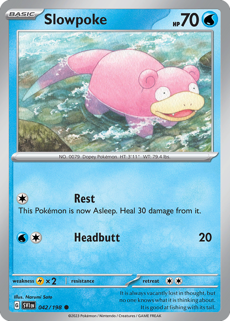 Scarlet & Violet Slowpoke #42/198
