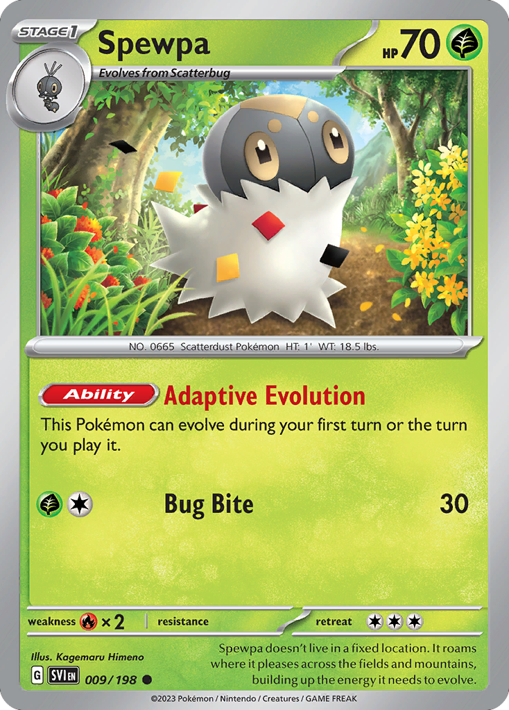 Scarlet & Violet Spewpa #9/198