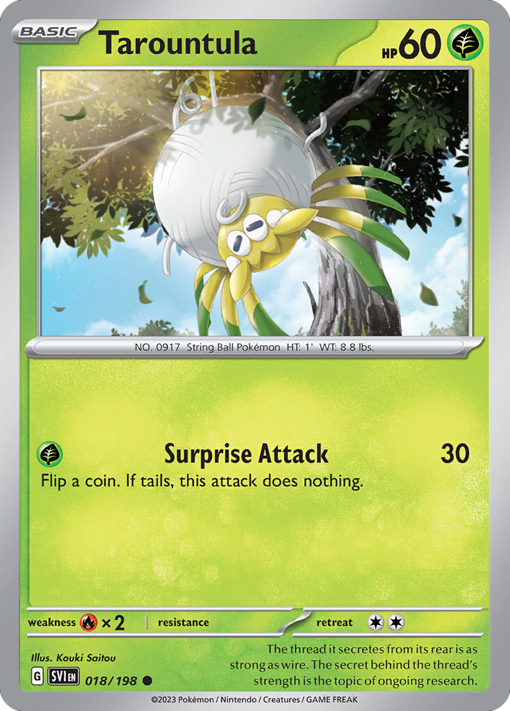 Scarlet & Violet Tarountula #18/198