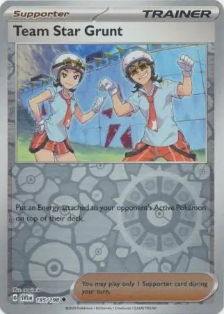 Scarlet & Violet Team Star Grunt #195/198 reverse holo