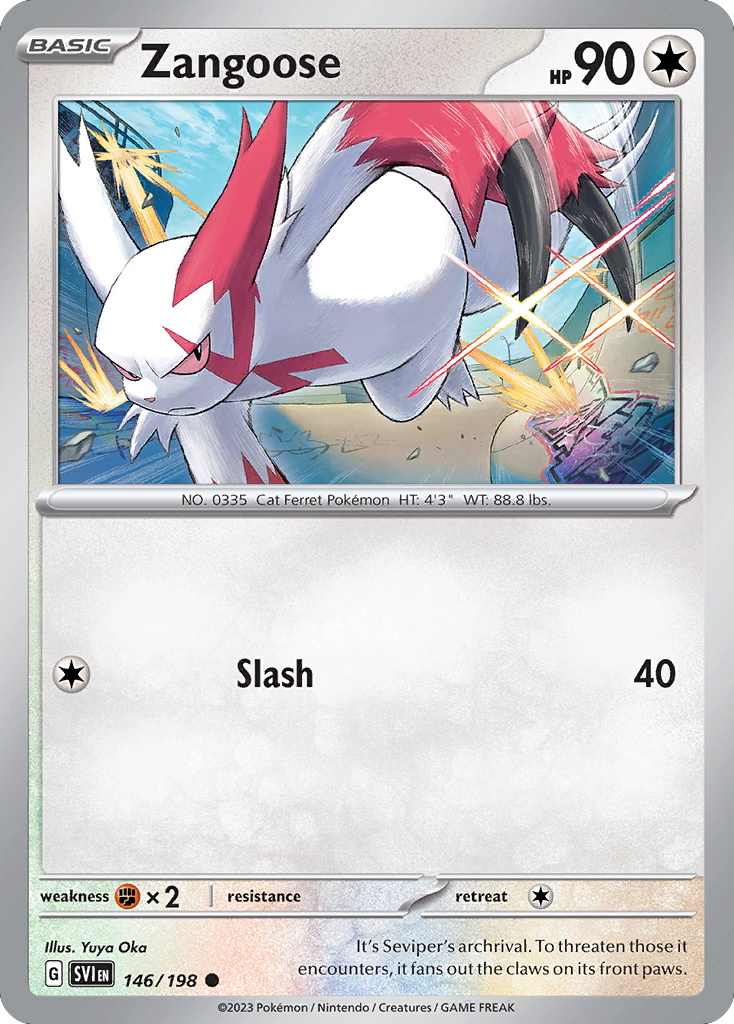 Scarlet & Violet Zangoose #146/198