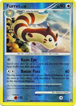 Secret Wonders Furret #27/132 reverse holo