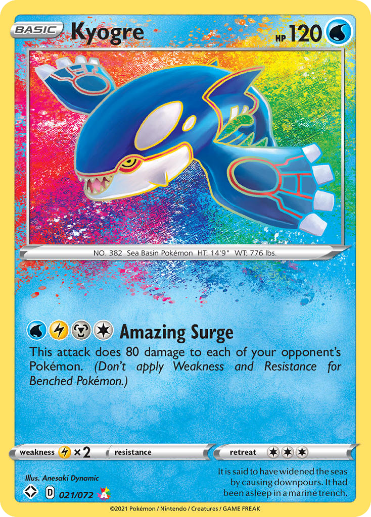 Shining Fates Kyogre #21/72