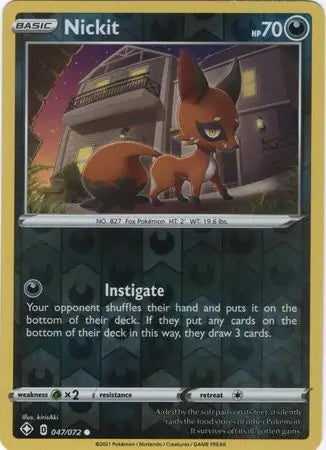 Shining Fates Nickit #47/72 reverse holo