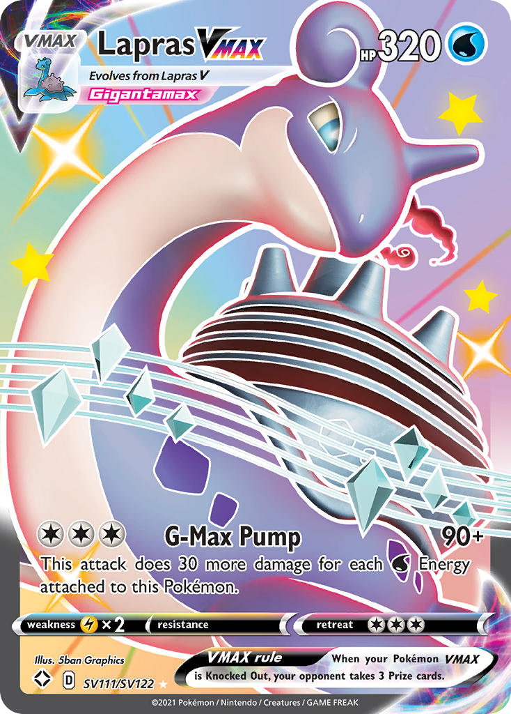 Shining Fates SV111/SV122 Lapras VMAX