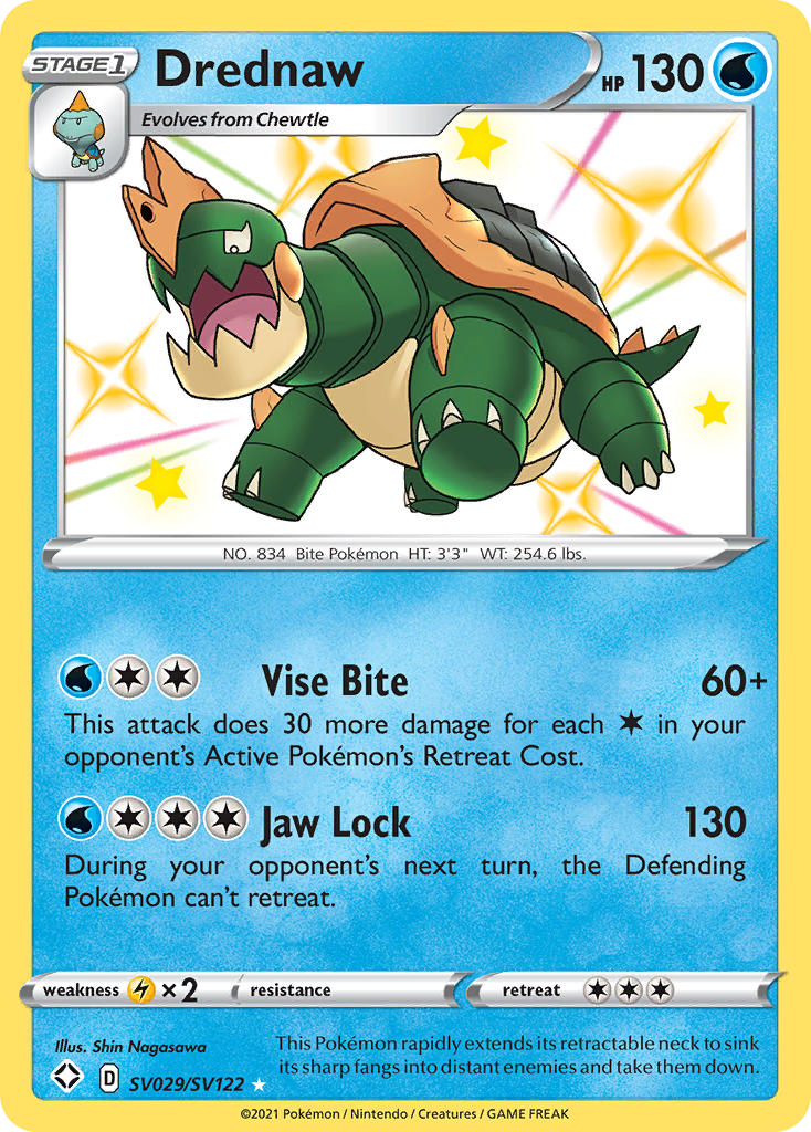 Shining Fates SV Drednaw SV29/SV122