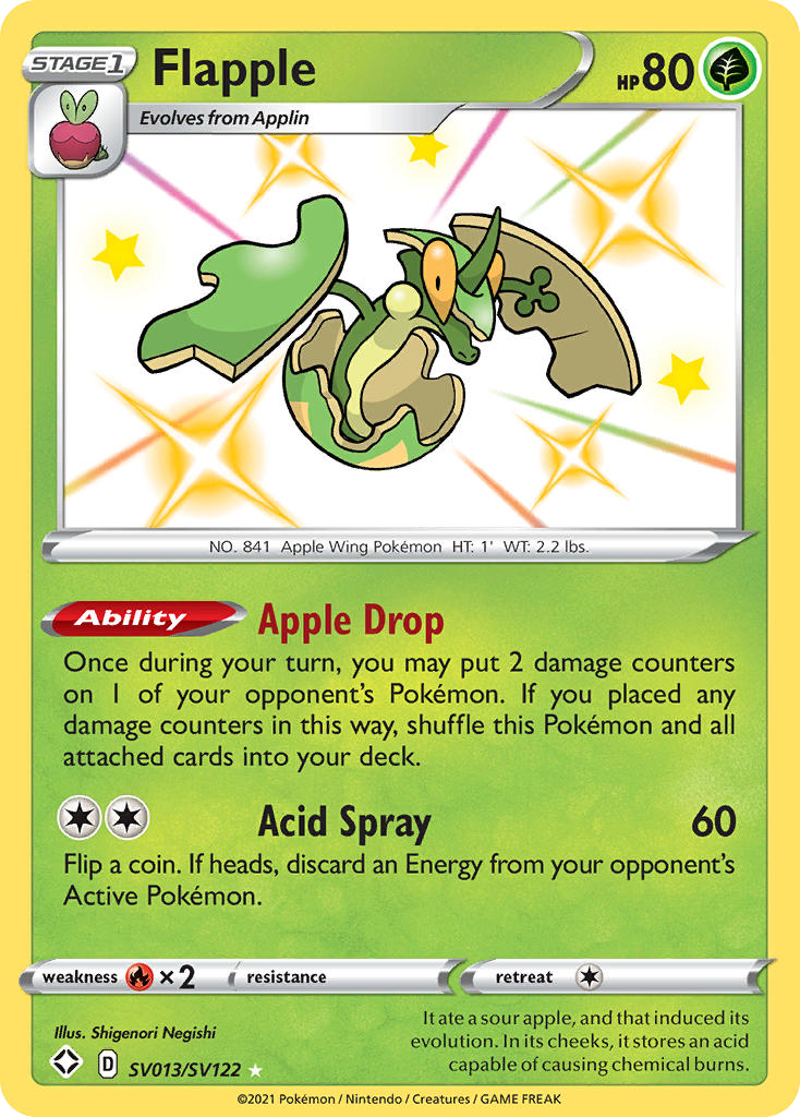 Shining Fates SV Flapple SV13/SV122