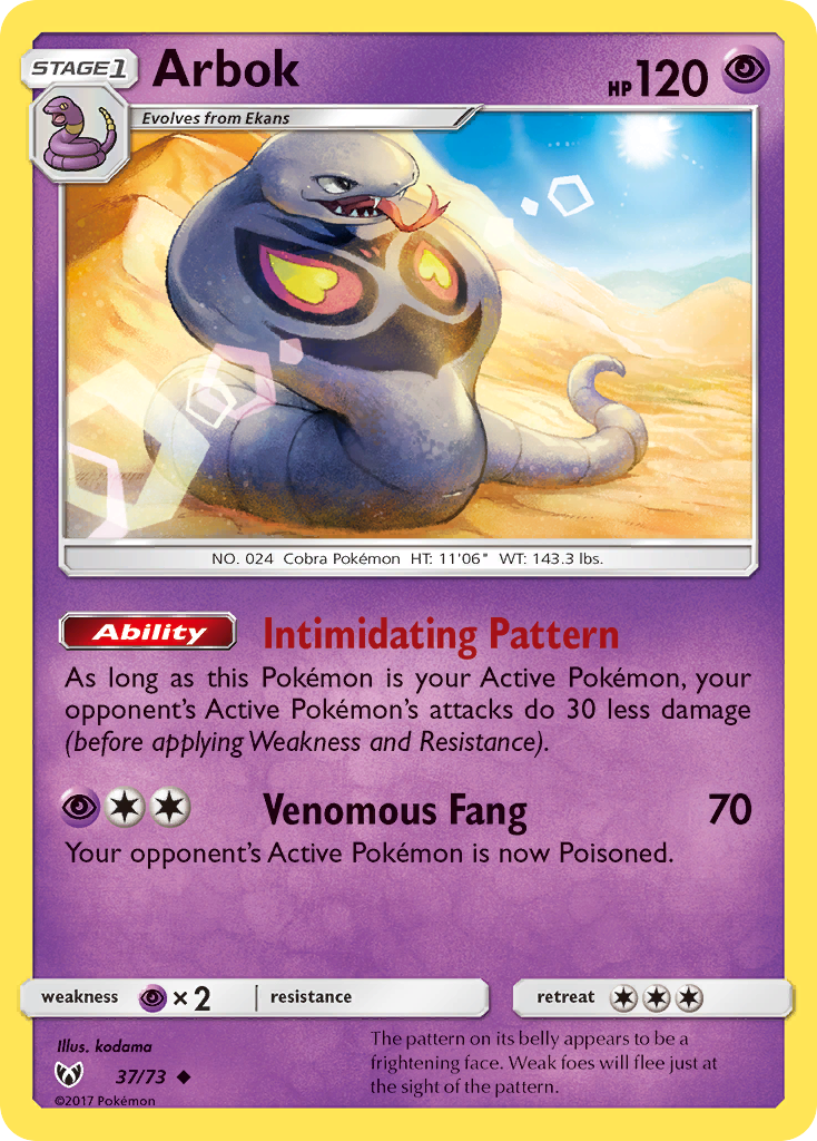 Shining Legends Arbok #37/73