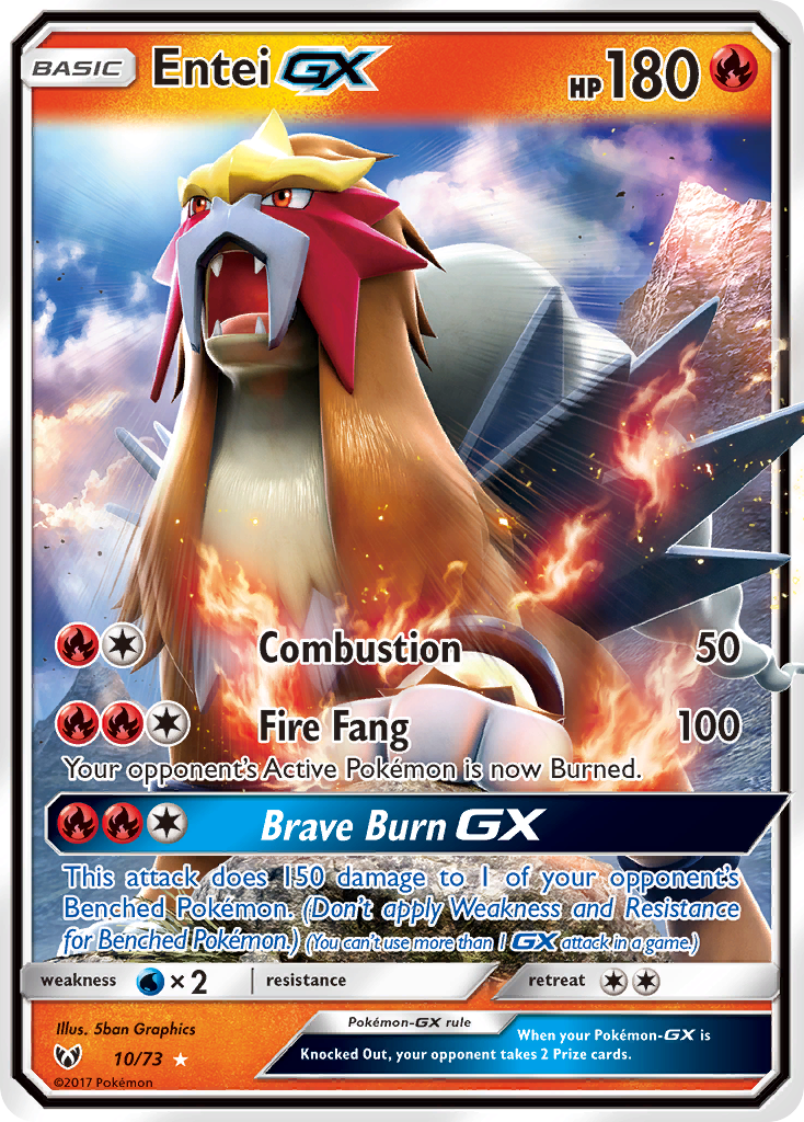 Shining Legends Entei GX #10/73