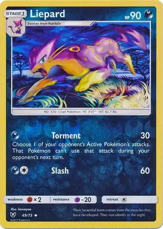 Shining Legends Liepard #49/73 reverse holo